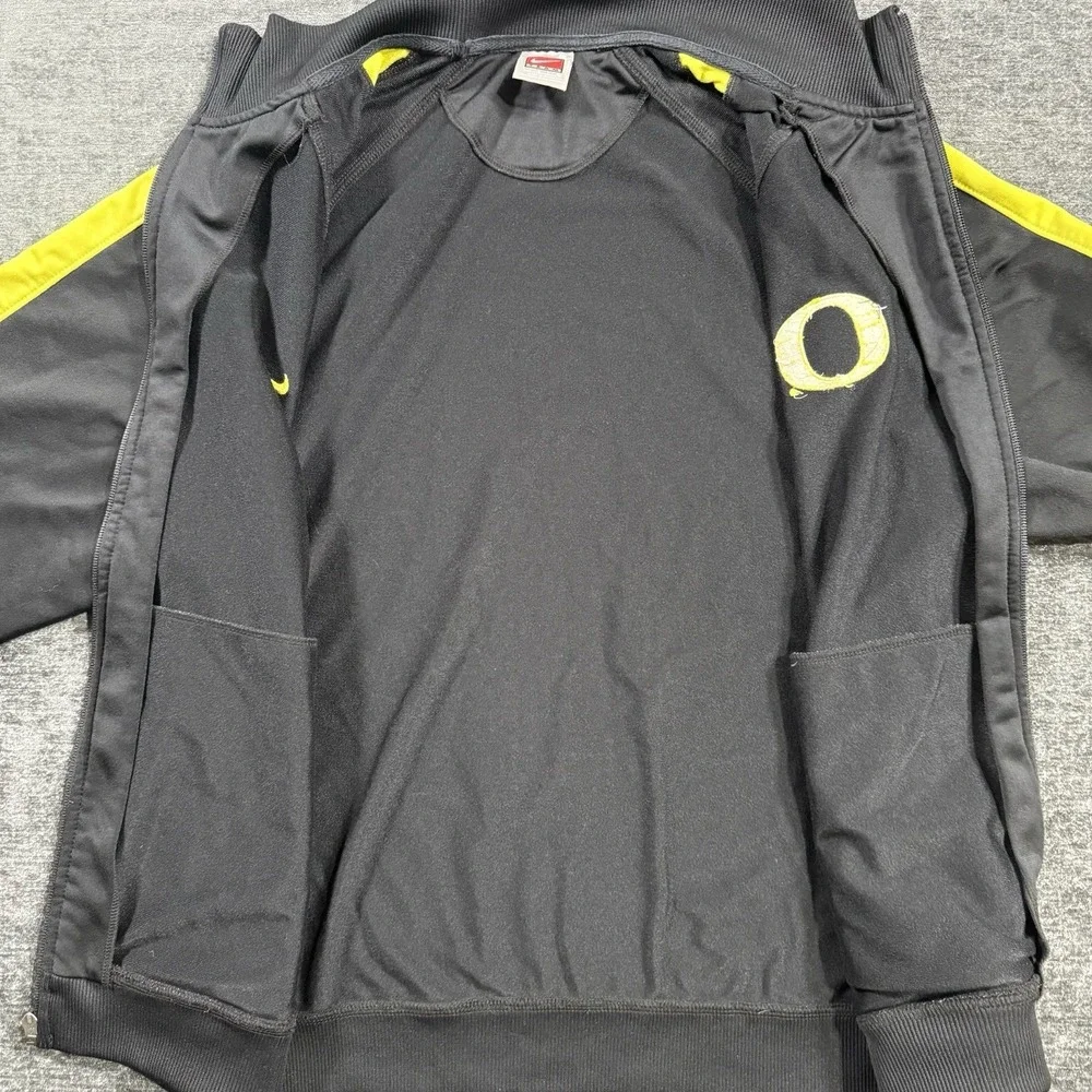 Nike Team University of Oregon Ducks Track Jacket Full Zip Black Mens Size Small